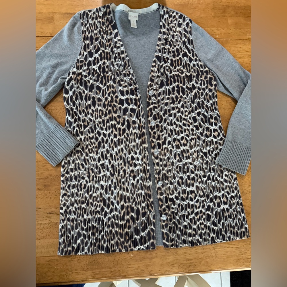 Chicos cardigan sweater. Size 1. Excellent condition